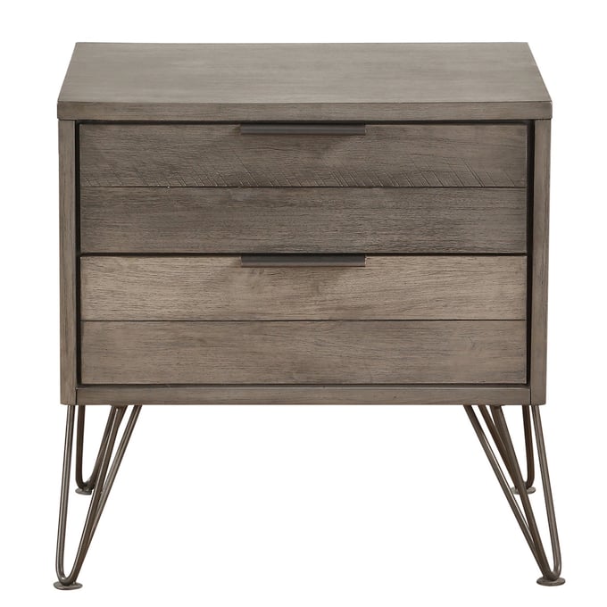 Home Elegance Urbanite Gray Night Stand HE-1604-4