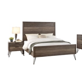 Home Elegance Urbanite Gray 4pc Bedroom Set With Full Bed