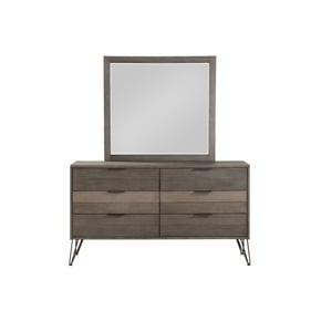 Home Elegance Urbanite Gray Dresser and Mirror