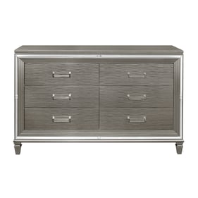 Home Elegance Tamsin Gray Gold Silver Champagne Dresser