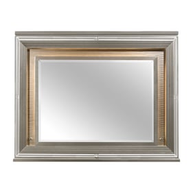 Home Elegance Tamsin Gray Gold Silver Champagne LED Lighting Mirror