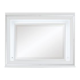 Home Elegance Tamsin White Transparent Mirror