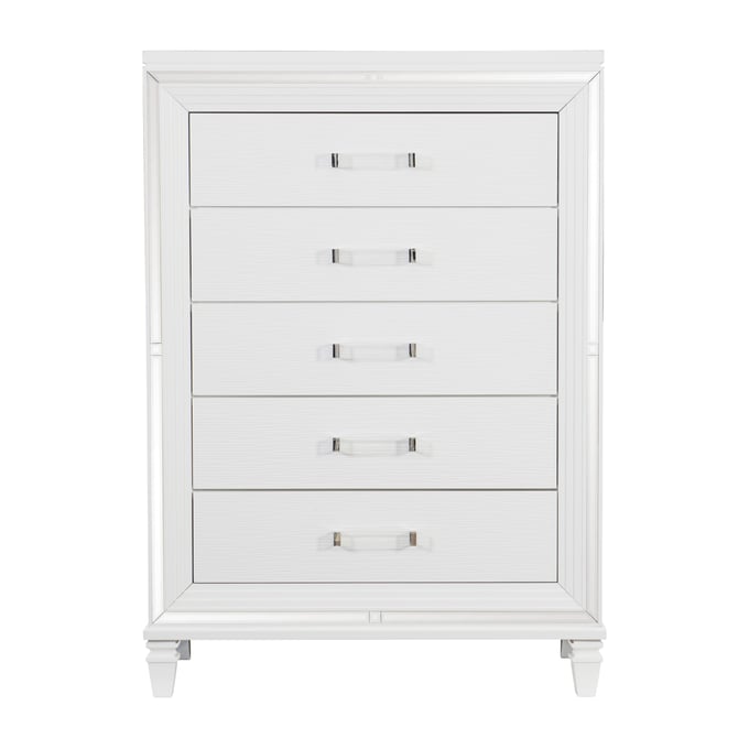 Home Elegance Tamsin Transparent White Chest HE-1616W-9