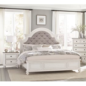 Home Elegance Baylesford Antique White 4pc Bedroom Set With Queen Bed