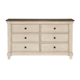 Home Elegance Weaver Brown White Dresser