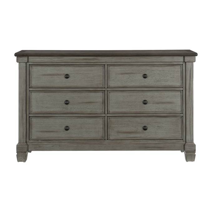 Home Elegance Weaver Brown Gray Dresser HE-1626GY-5