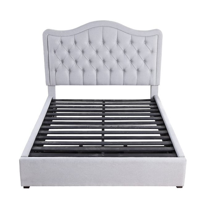 Home Elegance Toddrick Gray Platform Bed HE-1642-BEDS-VAR