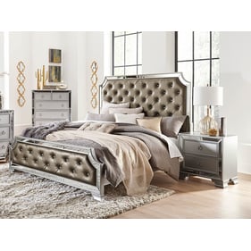 Home Elegance Avondale Silver 2pc Bedroom Set with Queen Bed