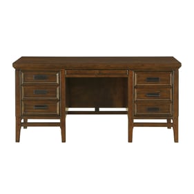 Home Elegance Frazier Park Cherry Brown Executive Desk