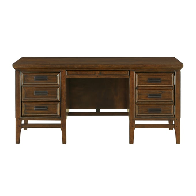 Home Elegance Frazier Park Cherry Brown Executive Desk HE-1649-17