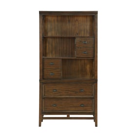 Home Elegance Frazier Park Brown Cherry Bookcase