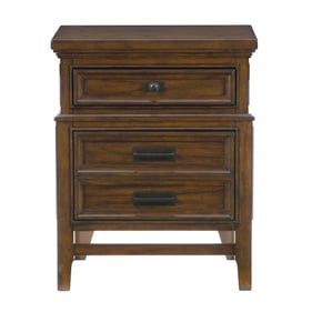 Home Elegance Frazier Park Brown Cherry Night Stand