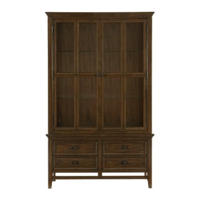 Home Elegance Frazier Park Brown Cherry Buffet and Hutch