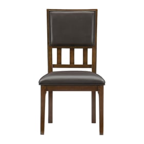 2 Home Elegance Frazier Park Brown Cherry Side Chairs