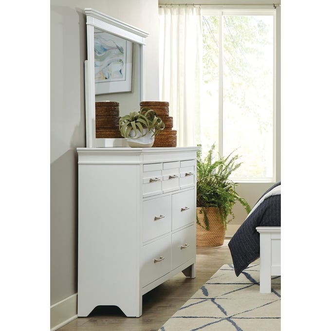 Home Elegance Blaire Farm Dresser And Mirror HE-1675W-5-DRMR