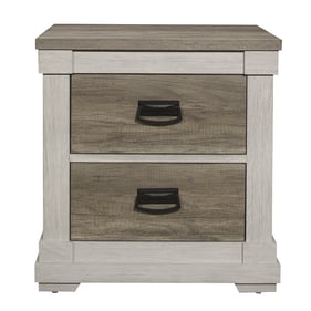 Home Elegance Arcadia Gray White Night Stand