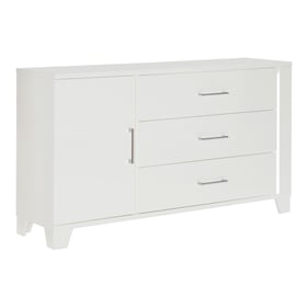 Home Elegance Kerren White LED Lighting Dresser