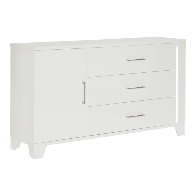 Home Elegance Kerren White LED Lighting Dresser HE-1678W-5