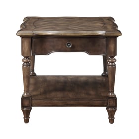 Home Elegance Heath Court Brown End Table