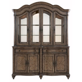 Home Elegance Heath Court Brown Buffet and Hutch