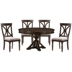 Home Elegance Cardano Brown 5pc Dining Room Set