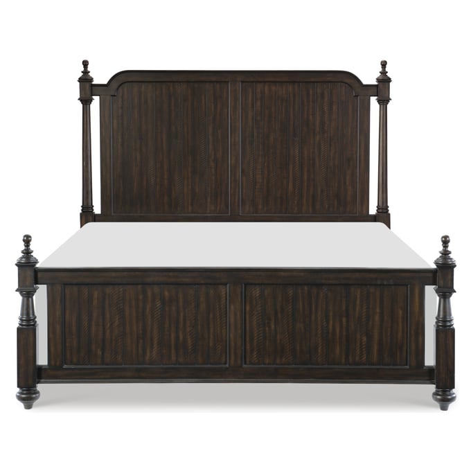 Home Elegance Cardano Brown King Poster Bed HE-1689PK-1EK