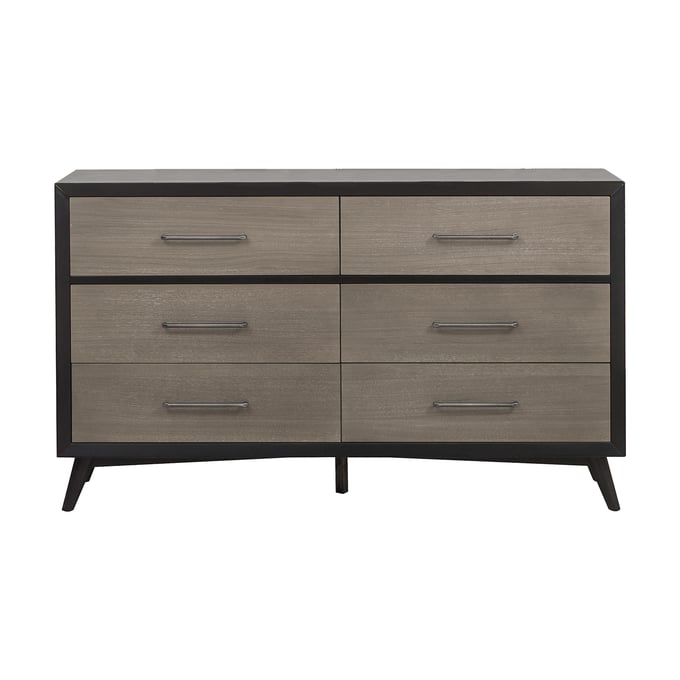 Home Elegance Raku Gray Black Dresser HE-1711-5