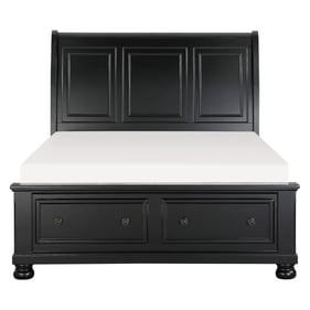 Home Elegance Laurelin Black Queen Sleigh Storage Bed