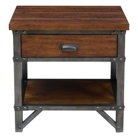 Home Elegance Holverson Gray Brown Night Stand