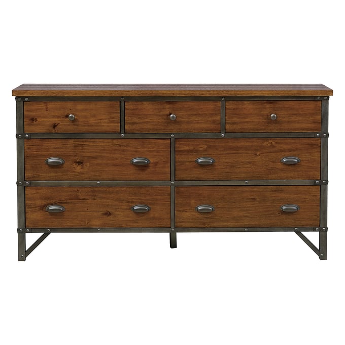 Home Elegance Holverson Gray Brown Dresser HE-1715-5