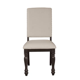 2 Home Elegance Begonia Gray Brown Side Chairs