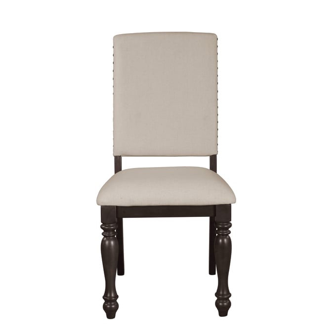 2 Home Elegance Begonia Gray Brown Side Chairs HE-1718GYS