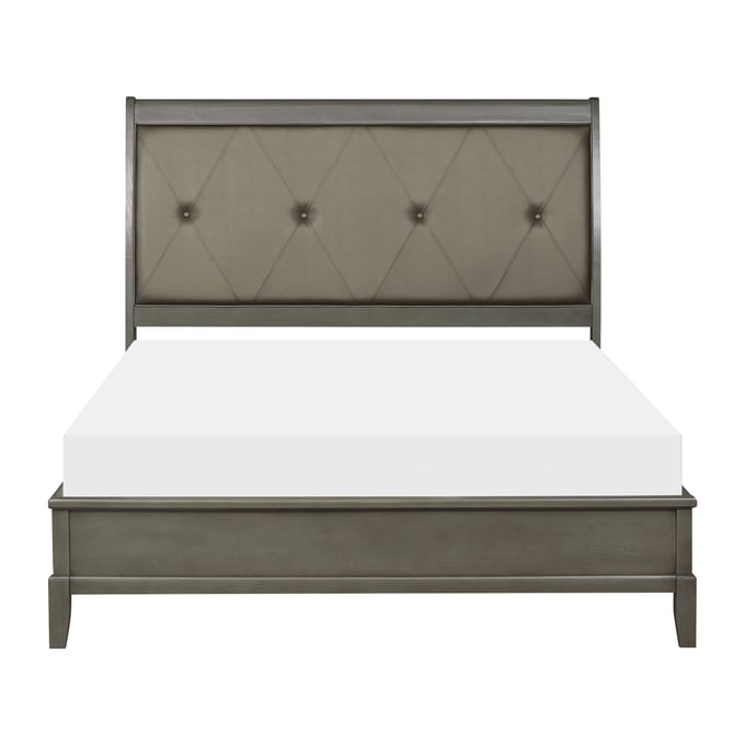 Home Elegance Cotterill Gray Queen Bed HE-1730GY-1