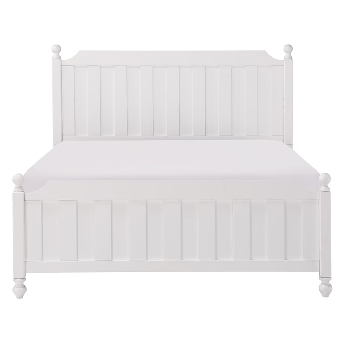 Home Elegance Wellsummer White Queen Bed HE-1803W-1