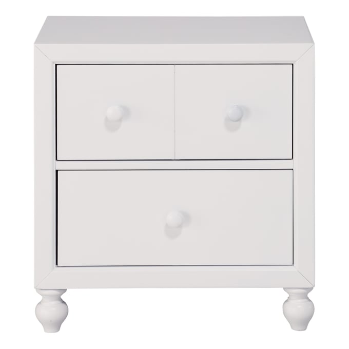 Home Elegance Wellsummer White Night Stand HE-1803W-4