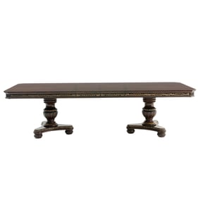 Home Elegance Russian Hill Cherry Double Pedestal Dining Table