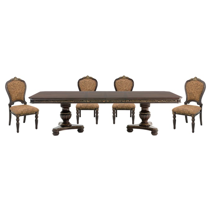 Home Elegance Russian Hill Cherry 5pc Dining Room Set HE-1808-112-5SET