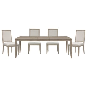 Home Elegance Mckewen Gray Beige 5pc Dining Room Set