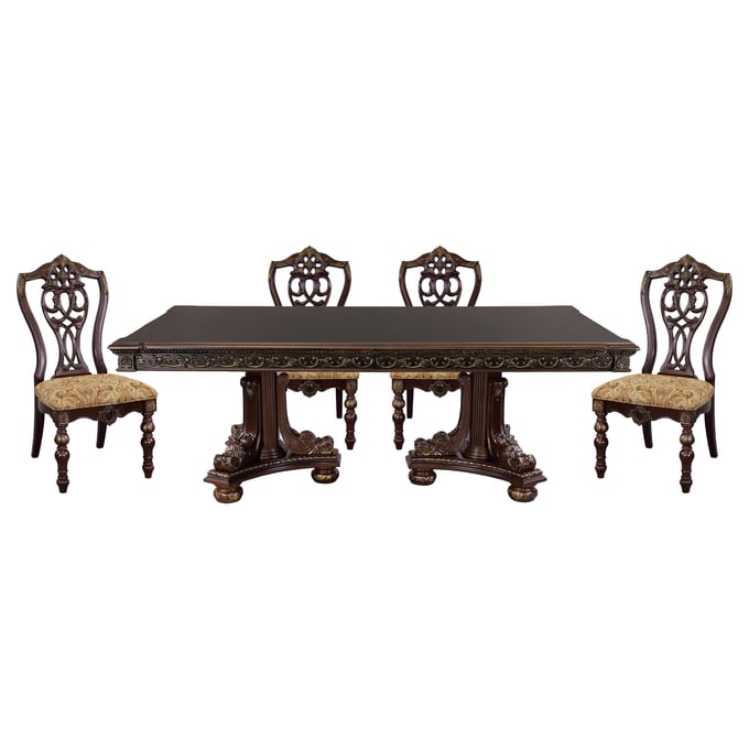 Home Elegance Catalonia Cherry 5pc Dining Room Set HE-1824-112-5SET