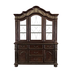 Home Elegance Catalonia Cherry Buffet and Hutch