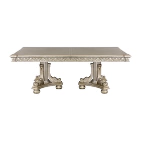 Home Elegance Catalonia Gold Silver Champagne Dining Table