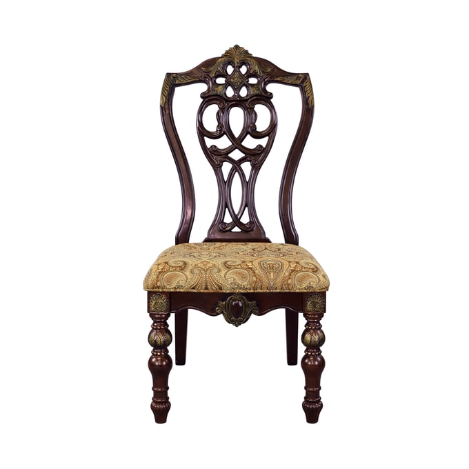 2 Home Elegance Catalonia Cherry Side Chairs HE-1824S