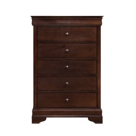 Home Elegance Abbeville Brown Cherry Hidden Drawer Chest