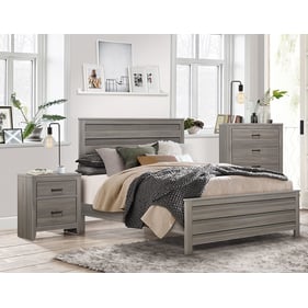 Home Elegance Waldorf Dark Gray 2pc Bedroom Set with Full Bed