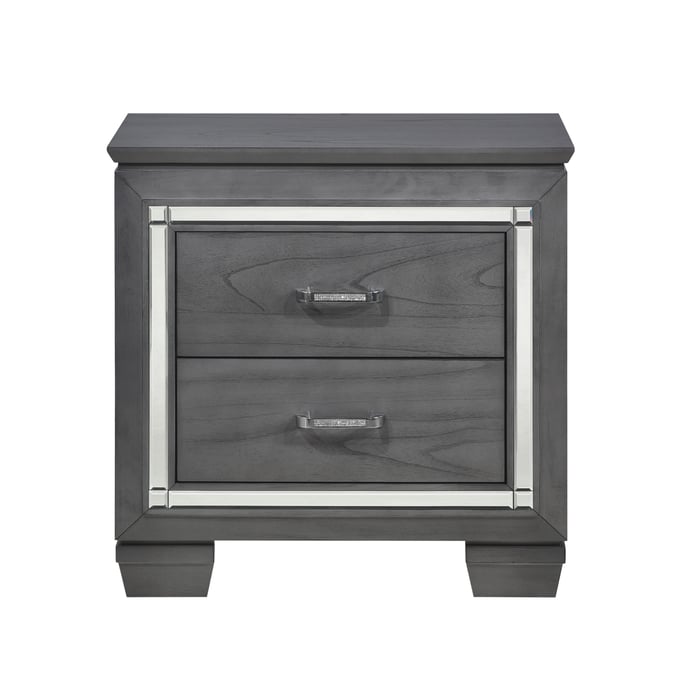 Home Elegance Allura Gray LED Lighting Night Stand HE-1916GY-4