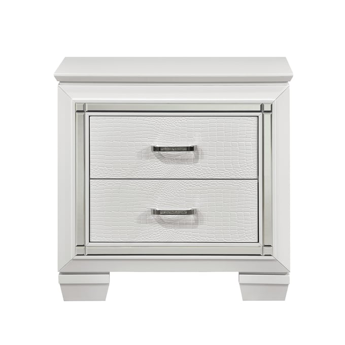 Home Elegance Allura White LED Lighting Night Stand HE-1916W-4