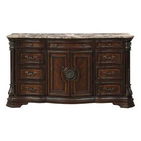 Home Elegance Antoinetta Cherry Marble Top Dresser