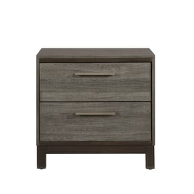 Home Elegance Vestavia Brown Gray Night Stand