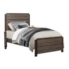 Home Elegance Vestavia Brown Gray Twin Bed