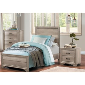 Home Elegance Lonan Melamine 4pc Bedroom Set With Twin Bed